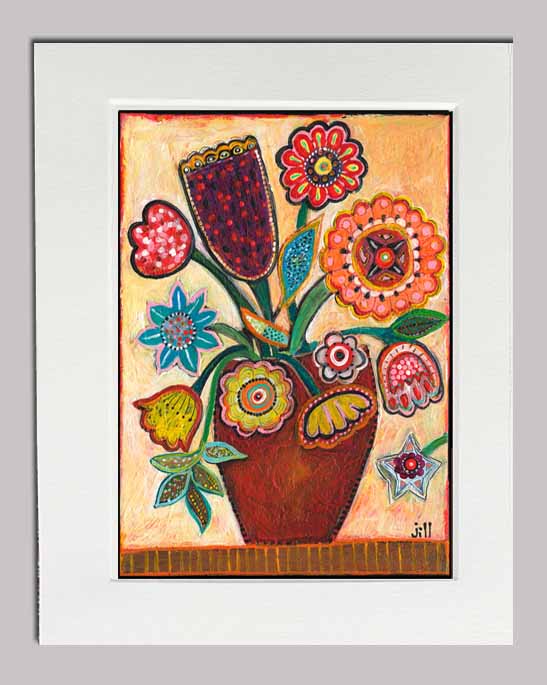 Flower Vase Lena Greeting Card | Jill Mayberg