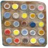 Buttons paper Mache small block sculpture