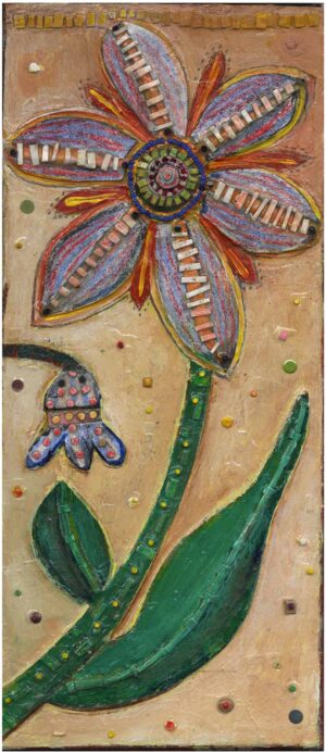 Maeve Flower 13.5" x 6" painting