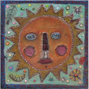 Sun Summer Sky 10 x 10 painting